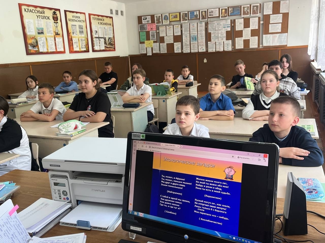 Экологический урок русского языка.